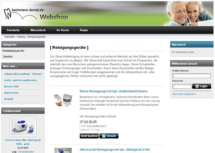 3We Portfolio Web: Bachmann Webshop 1