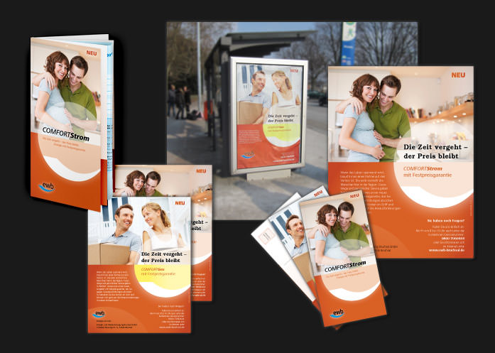 3We Portfolio Kampagne: EWB ComfortStrom und ComfortGas Einführungskampagne