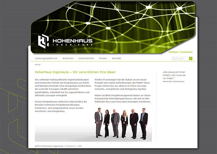 3We Portfolio Web: Hohenhaus Bruchsal 1