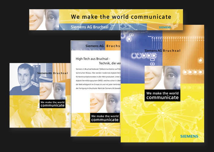 3We Portfolio Kampagne: Siemens We make the world communicate