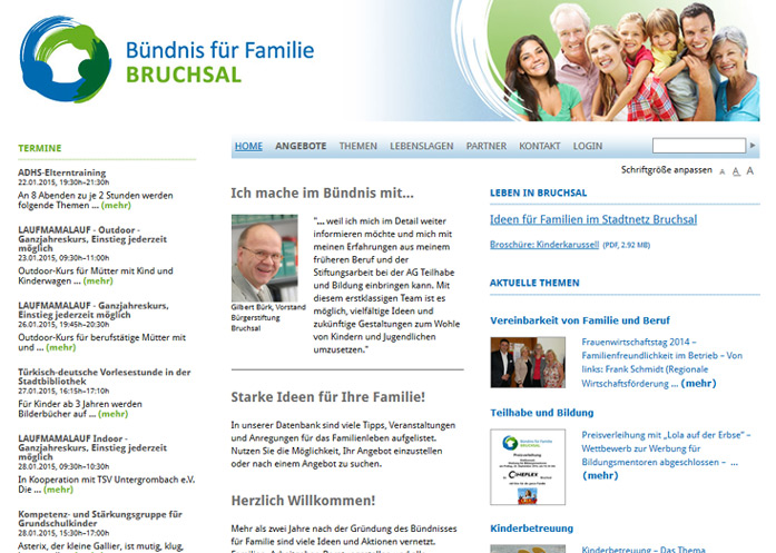 3We Website Bündnis für Familie 1