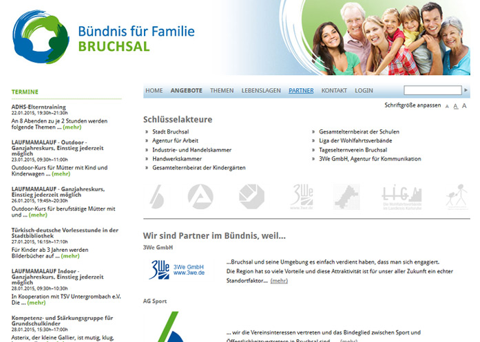 3We Website Bündnis für Familie 2