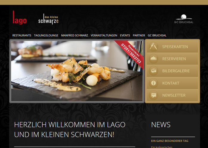 3We Portfolio Web: Schwarz das Restaurant 1
