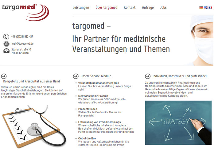 3We Portfolio Web: Targomed 1