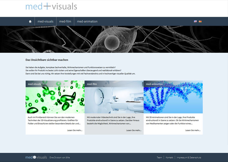 Responsive Website Medvisuals