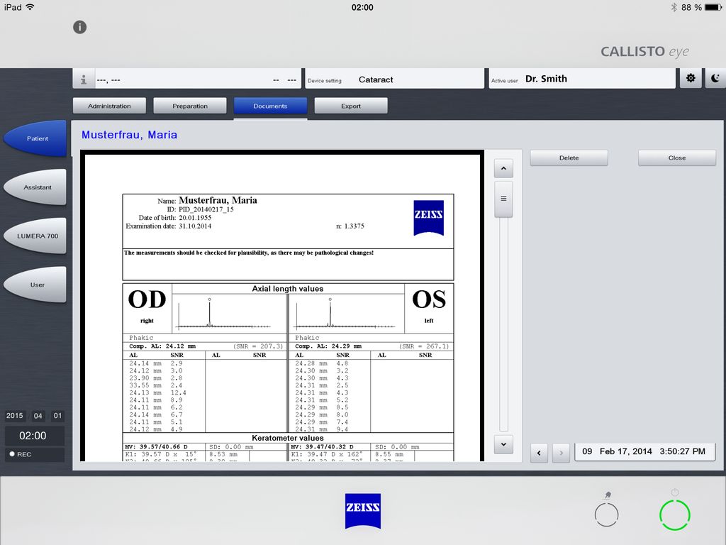 ZEISS Callistool App Screenshot 5
